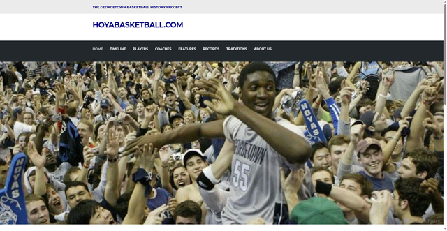 Security scan screenshot of https://www.hoyabasketball.com/