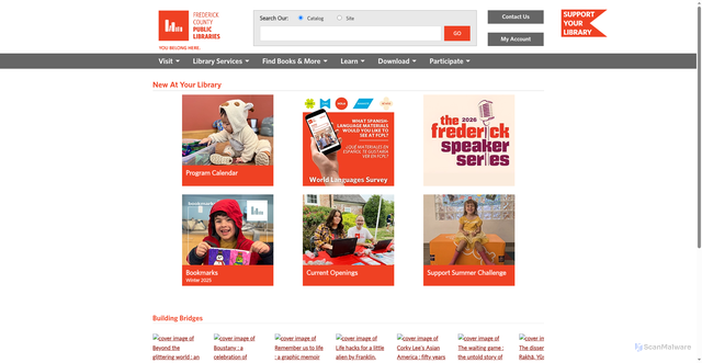 Security scan screenshot of https://www.fcpl.org/