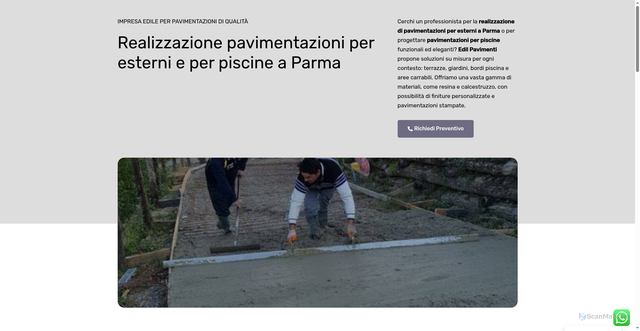 Security scan screenshot of http://edilpavimentilanghirano.it/