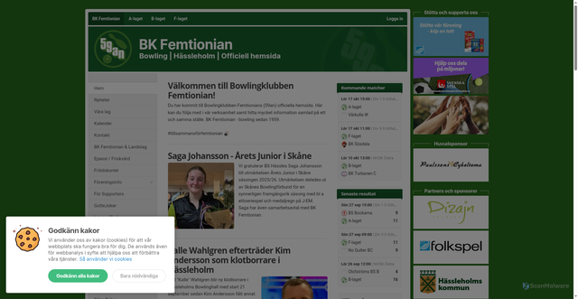 Security scan screenshot of https://bk59an.se