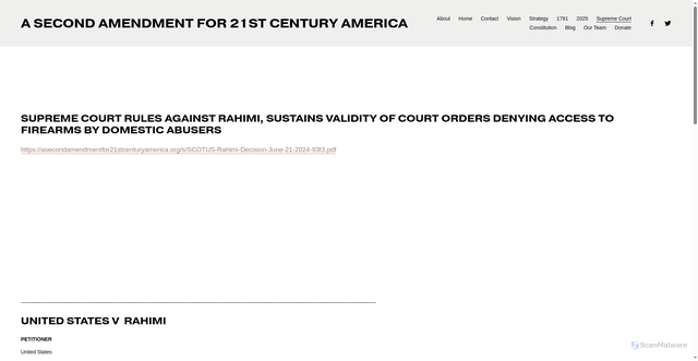 Security scan screenshot of https://asecondamendmentfor21stcenturyamerica.org/unitedstatesvrahimi