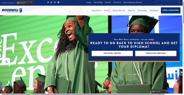 Security scan screenshot of https://goodwillaz.org