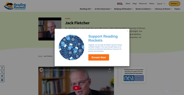 Security scan screenshot of https://www.readingrockets.org/people-and-organizations/jack-fletcher