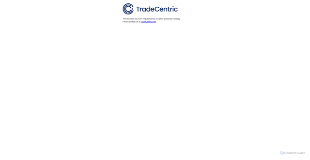 Security scan screenshot of https://connect.tradecentric.com