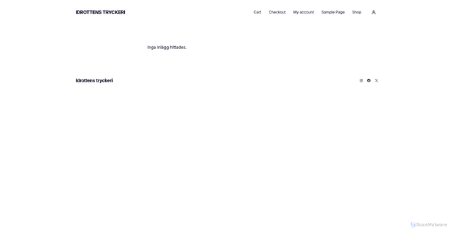 Security scan screenshot of https://idrottens.se