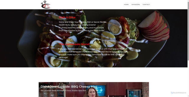 Security scan screenshot of https://dishanddinekc.com
