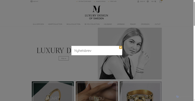 Security scan screenshot of https://mjluxurydesign.se