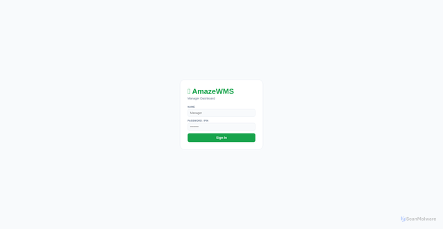 Security scan screenshot of https://amazewms.pages.dev/manager/