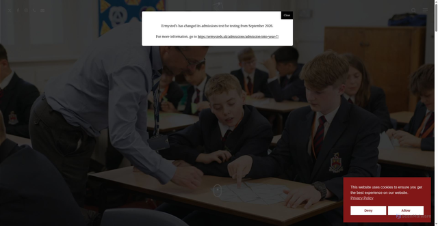 Security scan screenshot of https://ermysteds.uk/