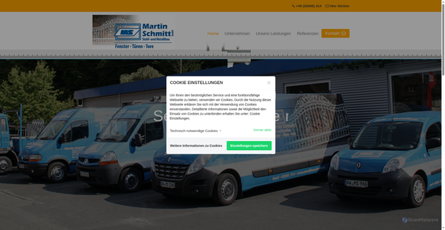 Security scan screenshot of https://metallbauschmitt.de//?weblog_title=