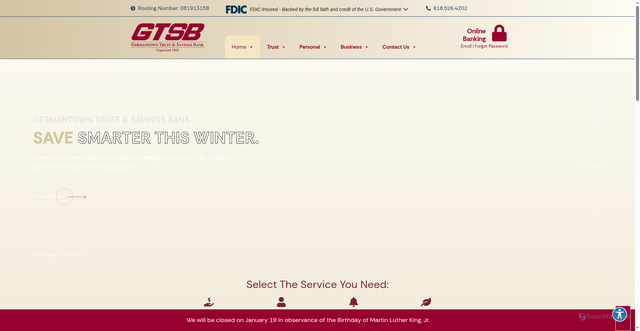Security scan screenshot of https://gtsb.com