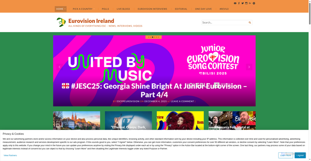 Security scan screenshot of https://eurovisionireland.net/