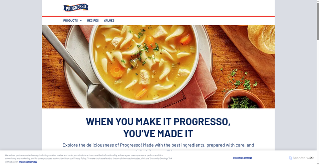 Security scan screenshot of https://progresso.com