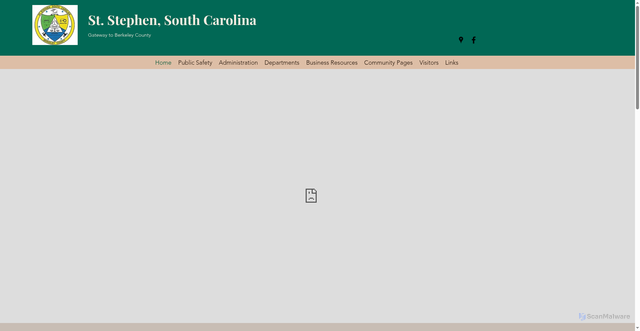 Security scan screenshot of https://www.ststephensc.gov/