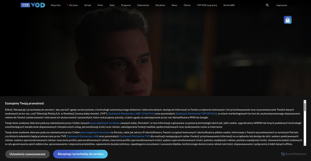 Security scan screenshot of https://vod.tvp.pl/seriale,18/rodzinkapl-odcinki,274700/odcinek-313,S18E313,2976068