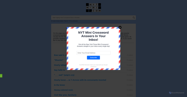Security scan screenshot of https://nytmini.com/