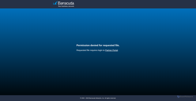 Security scan screenshot of https://assets.barracuda.com