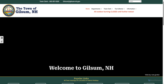 Security scan screenshot of https://gilsum-nh.gov/