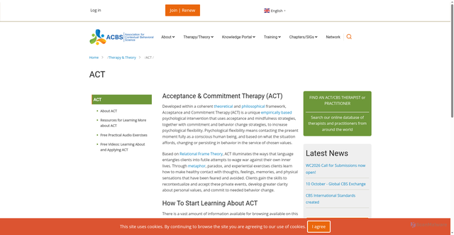 Security scan screenshot of https://contextualscience.org/act