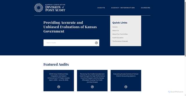 Security scan screenshot of https://www.kslpa.gov/