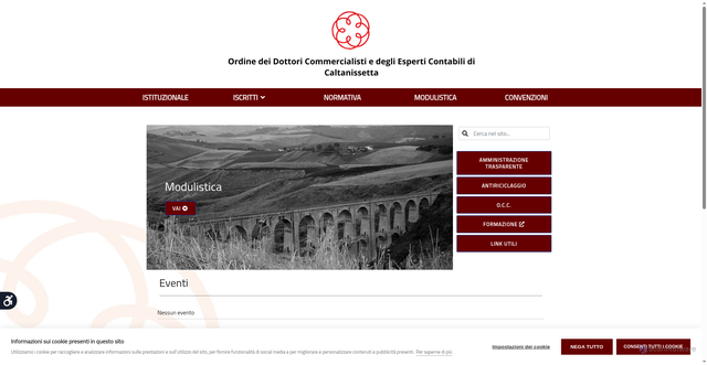 Security scan screenshot of https://www.odcec.cl.it/