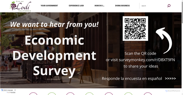 Security scan screenshot of https://www.lodi.gov/