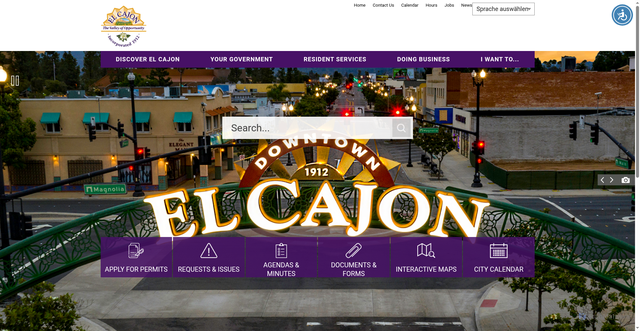 Security scan screenshot of https://www.elcajon.gov/