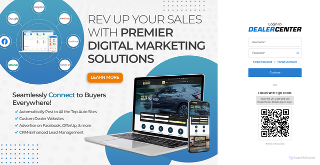 Security scan screenshot of https://dmsapp.dealercenter.net