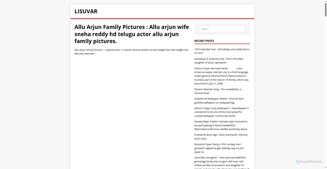 Security scan screenshot of https://rayusil.pages.dev/posts/allu-arjun-family-pictures