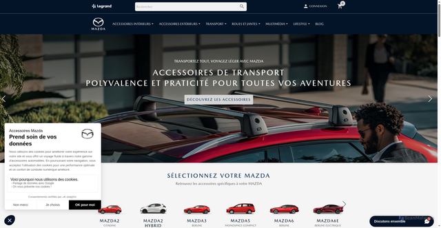 Security scan screenshot of https://accessoires-mazda.com