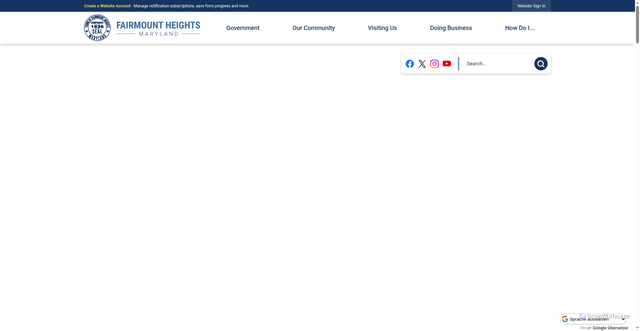 Security scan screenshot of https://fairmountheightsmd.gov/