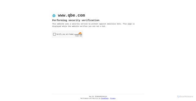 Security scan screenshot of https://qbe.com
