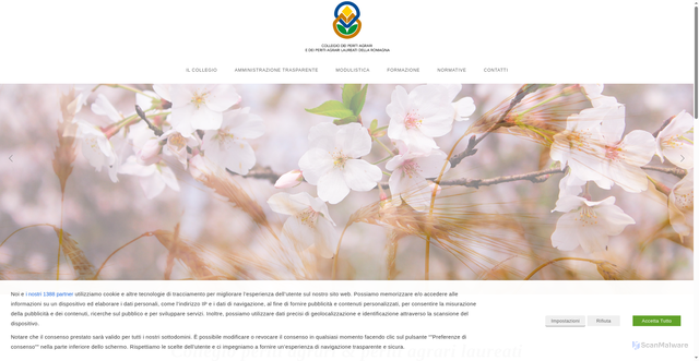 Security scan screenshot of https://www.collegioperitiagrariromagna.it/