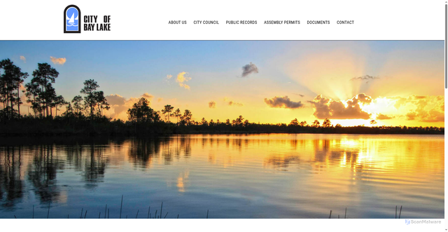 Security scan screenshot of https://cityofbaylakefl.gov/