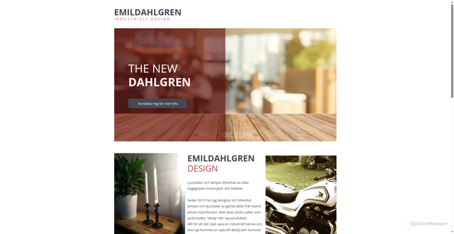 Security scan screenshot of https://emildahlgren.se