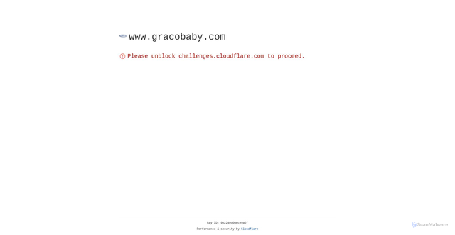 Security scan screenshot of https://www.gracobaby.com