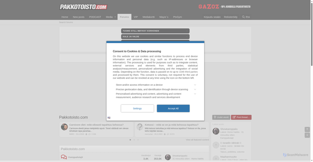 Security scan screenshot of https://keskustelu.pakkotoisto.com