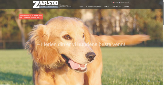 Security scan screenshot of https://zarsto.no/