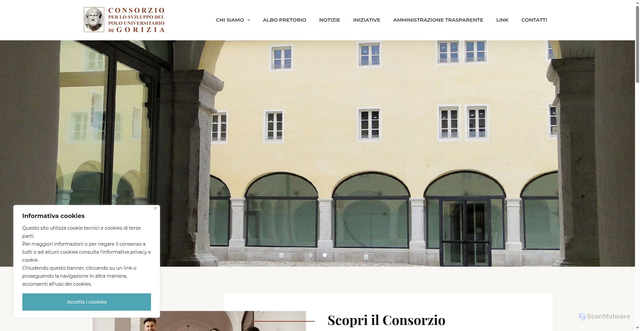 Security scan screenshot of https://www.consunigo.it/