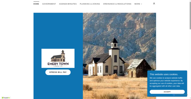Security scan screenshot of https://emerytownutah.gov/