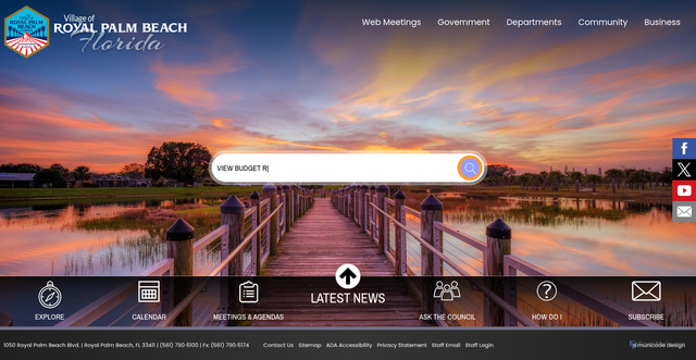 Security scan screenshot of https://www.royalpalmbeachfl.gov/