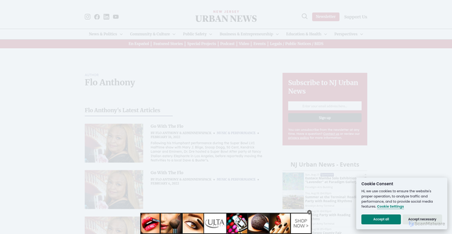 Security scan screenshot of https://njurbannews.com/author/flo-anthony/page/4/