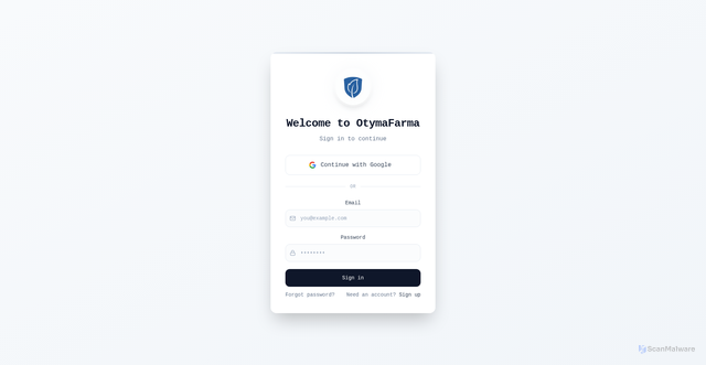 Security scan screenshot of https://otymafarma.com/
