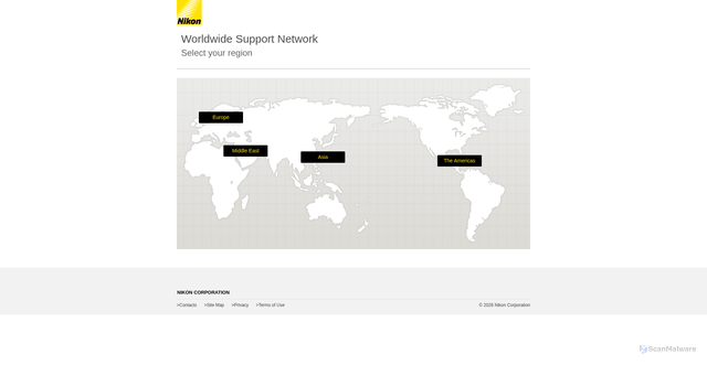 Security scan screenshot of https://nikonimgsupport.com
