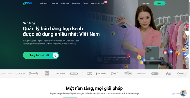 Security scan screenshot of https://sapo.vn