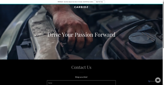 Security scan screenshot of https://carbidz.se