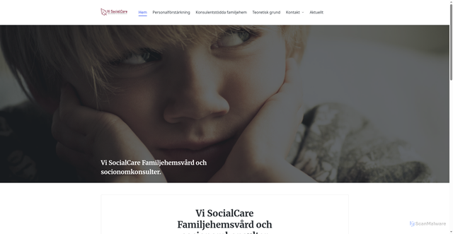 Security scan screenshot of https://visocialcare.se
