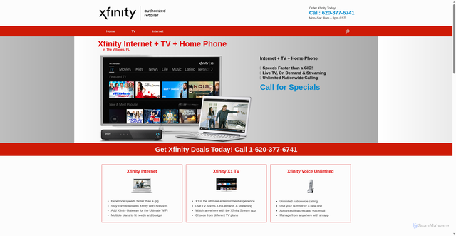 Security scan screenshot of https://cableproviderdeals.com/xfinity/location/florida/the-villages-fl/