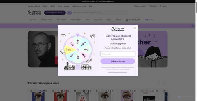 Security scan screenshot of https://labourseauxlivres.fr