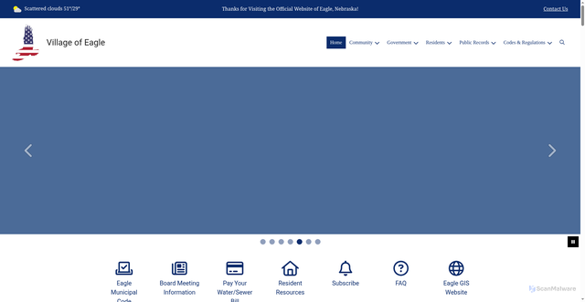 Security scan screenshot of https://eaglene.gov/